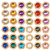 48Pcs 12 Colors Glass Cabochons GLAA-TA0001-52-9