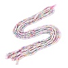 Anti-Tarnish Electroplate Glass Beads Strands EGLA-ZX010-4mm-14-3