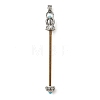 Heart Shape Brass Screw Peg Bails KK-NH0008-05AS-1