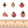 24Pcs 6 Styles Alloy Crystal Rhinestones Connector Charms FIND-FS0004-78-5