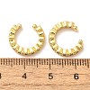 Brass Micro Pave Cubic Zirconia Cuff Earrings X-ZIRC-H109-06G-3
