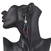 4 Pairs Brass Wing Dangle Earrings EJEW-TA00695-3