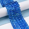 Crackle Glass Round Bead Strands CCG-C001-01B-03-2