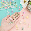   32Pcs 8 Style Transparent Resin Pendants RESI-PH0001-63-6