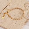 Bohemian Style Natural Rose Quartz Round Beaded Bracelets for Women JU9810-2-1