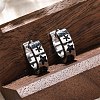 304 Stainless Steel with Enamel Earrings EJEW-M001-20A-P-4