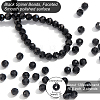  2 Strands Natural Black Spinel Beads Strands G-NB0004-61-2