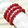 10MM Natural Dyed White Jade Round Beaded Stretch Bracelets for Women GG-CBA3F02-12B-3