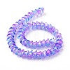 Transparent Glass Beads Strands LAMP-H061-01B-01-3