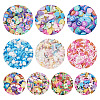 70G 10 Styles Handmade Polymer Clay Cabochons CLAY-TA0001-18-11