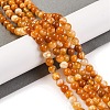 Natural Striped Agate/Banded Agate Beads Strands G-H037-A02-01-2