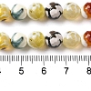 Dyed & Heated Natural Fire Crackle Agate Beads Strands G-P539-B01-23-5