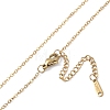 201 Stainless Steel Cable Chain Necklaces NJEW-P309-16B-G-3