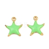Brass Enamel Pendants KK-CBA3642-03G-05-1