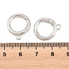 Brass Spring Gate Rings KK-P353-16P-3