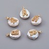 Natural Cultured Freshwater Pearl Pendants PEAR-F008-30G-R-1