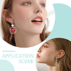 28Pcs Brass Clip-on Hoop Earring Findings KK-ME0001-30S-5