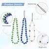Olycraft 3Pcs 3 Style Glass Pearl & Lampwork & Glass Seed Beads Mobile Straps KEYC-OC0001-19-4