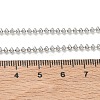 2.5MM Brass Ball Chain Necklaces NJEW-K312-01P-5