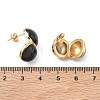 304 Stainless Steel Enamel Stud Earrings SA-CBA2696-32G-02-5