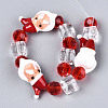Christmas Theme Handmade Lampwork Beads Strands LAMP-N028-18A-2