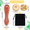 1Pc Golden Tone Brass Stamp Head DIY-CP0007-83M-2