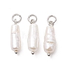 Natural Baroque Keshi Pearl Pendants PALLOY-JF05439-01-1