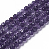 Natural Amethyst Beads Strands X-G-F596-13-4mm-1