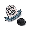 Cute Animal Paw Print with Word Toe Bean Team Enamel Pins JEWB-V002-12B-3