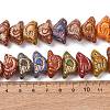 Painted Glass Beads Strands GLAA-B037-11-4
