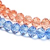 Transparent Painted Glass Beads Strands DGLA-A034-T8mm-A02-4