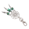 10Pcs 5 Styles Woven Net/Web with Wing Alloy Pendant Decorations HJEW-JM02975-01-5