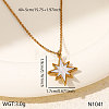 304 Stainless Steel Enamel Pendant Necklaces for Women WGD4D92-01-1