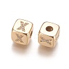 Brass Micro Pave Cubic Zirconia Beads KK-K238-16G-X-2