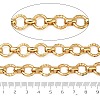 304 Stainless Steel Textured Ring Link Chains CHS-K023-11A-G-3