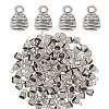 100Pcs Tibetan Style Alloy Cord Ends TIBEP-CA0010-23-1