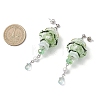 3 Pairs Jellyfish 304 Stainless Steel Shell Pearl Dangle Stud Earrings EJEW-TA00773-6