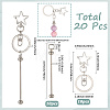 10Pcs Alloy Keychain Clasps KEYC-SC0001-79A-2