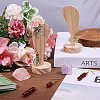 2Pcs Desktop Ear Shaped Wood Earrings Organizer Display Stands for Jewelry Display Rack ODIS-CA0001-32A-4
