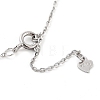 925 Sterling Silver with Shell Necklaces STER-Z009-17P-3