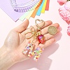 Alloy & Resin Pendant Decorations HJEW-YW00401-03-5
