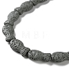 Fish Dyed Natural Lava Rock Beads Strands G-O126-01A-11-3