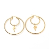 304 Stainless Steel Hoop Earrings EJEW-C501-02G-1