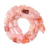 Natural Hematoid Quartz/Ferruginous Quartz Beads Strands G-L655-B02-01-3