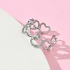 304 Stainless Steel Cuff Open Rings for Women RJEW-L341-01A-P-3