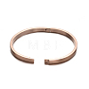 Ion Plating(IP) 304 Stainless Steel Bangles BJEW-E277-42A-RG-3