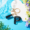 1Pc Resin Letter Keychains KEYC-TADJ0001-09P-4