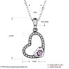 925 Sterling Silver Pendant Necklaces NJEW-BB30205-6