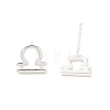 S925 Sterling Silver Stud Earrings EJEW-K303-01S-05-3