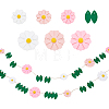 Felt Flower Hanging Banners AJEW-WH0596-696-1